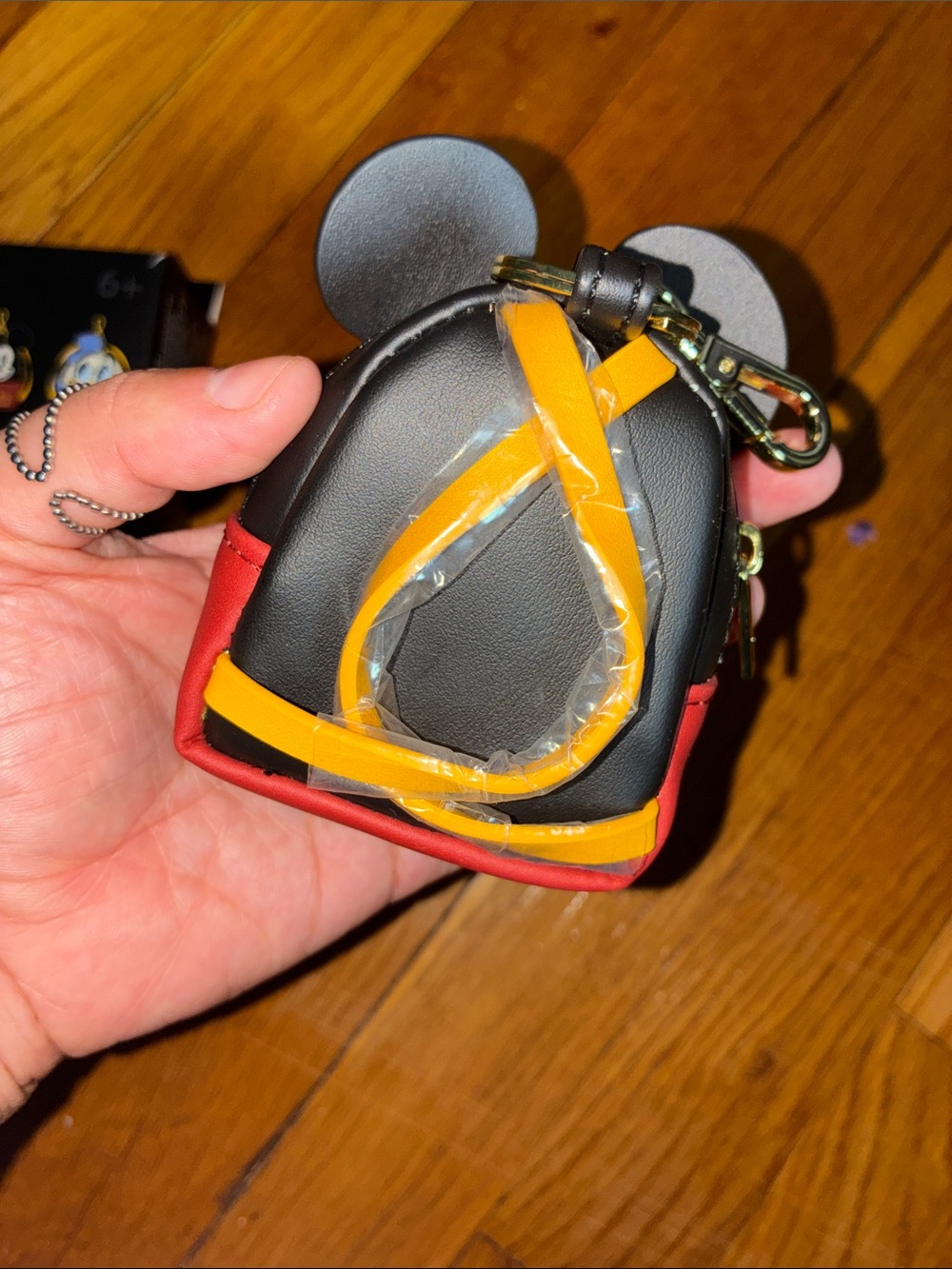 Loungefly Mickey Mouse Red and Black Blind Box Key chain mini bag - Picture 2 of 5